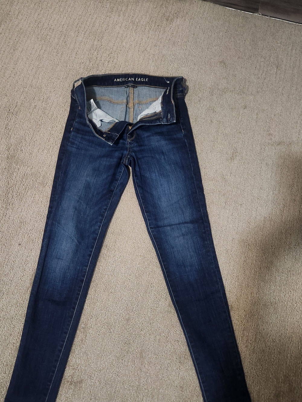 American Eagle Outfitters Deep Indigo Skinny Jeans